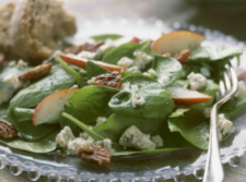 Spinach Salad with Honey Balsamic Vinaigrette